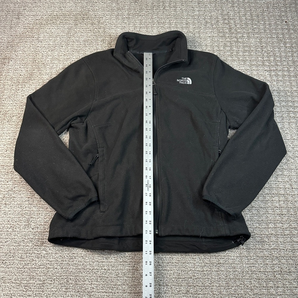 The North Face Womens XL TKA 100 Full Zip Fleece Jacket Black Mock Neck Outdoor - Picture 6 of 8